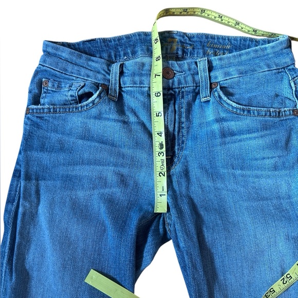 7 For All Mankind Kimmie Boot Cut Low Rise Denim Jeans size Women’s 26 - Picture 4 of 7